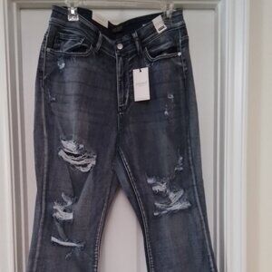 Judy Blue Jeans High Waist Distressed Boyfriend Fit (JB-82284) 16W